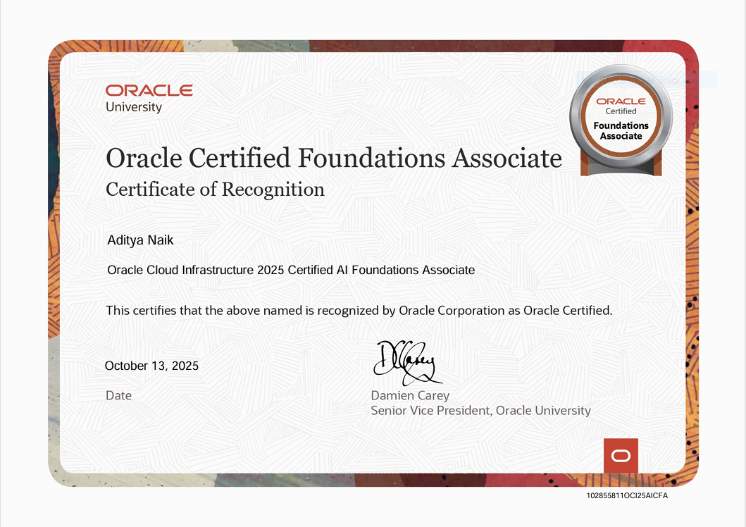 OCI Certified AI Foundations Associate.PNG